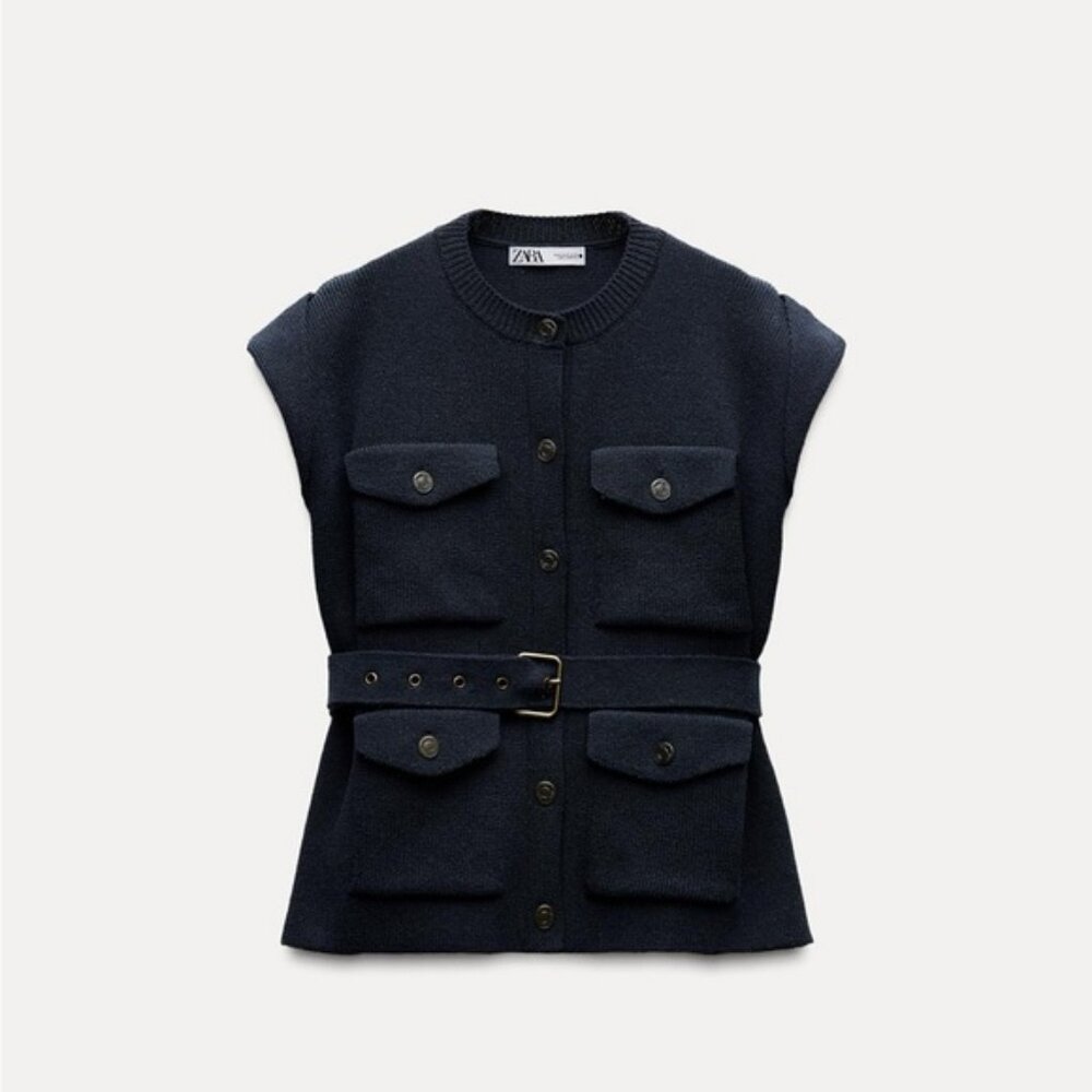 ZARA OVERSIZED KNIT VEST